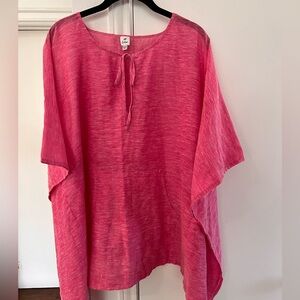 Echo bright pink swim cover up with pockets. OSFA